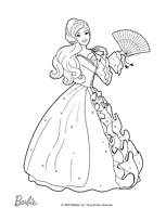 coloriage barbie Viveca
